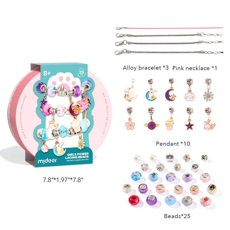 Mideer - Girls Power Lacing Beads - Fantastic Garden Gift Box