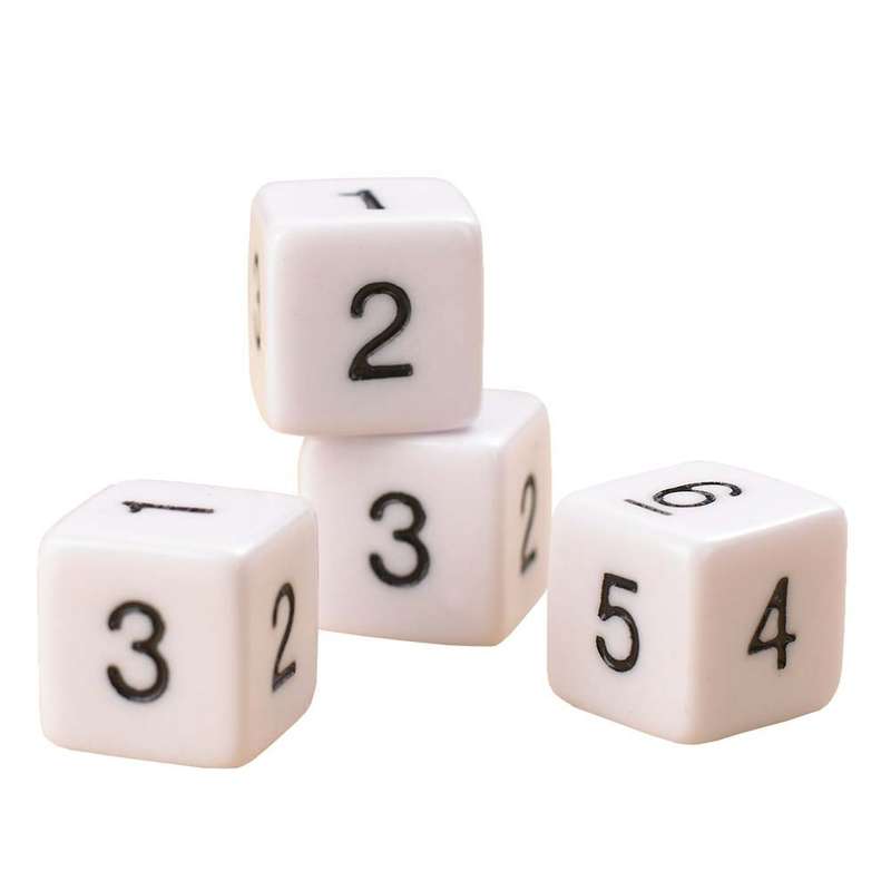 EDX Education - Dice - Plastic Number - 16mm - 12pcs Polybag