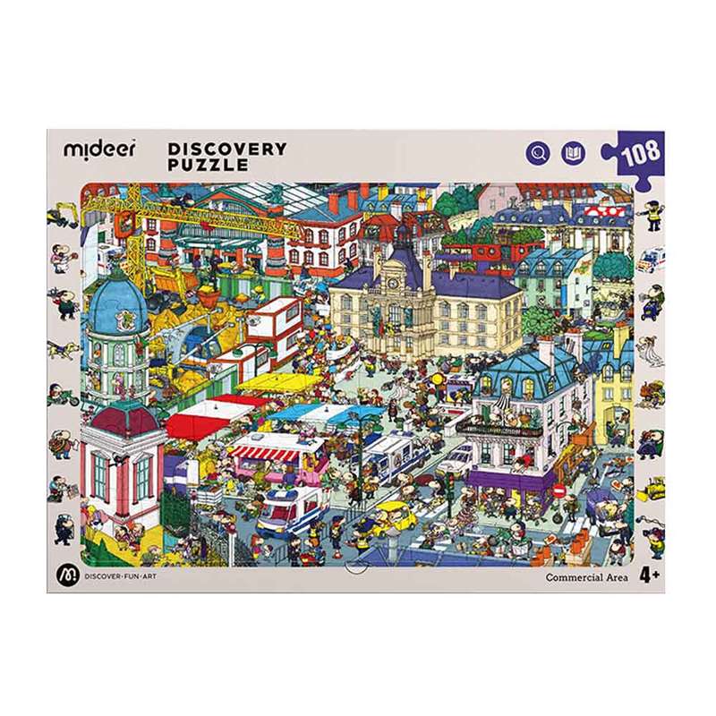 Mideer - Big City Small City Discovery Puzzle: 108 Pieces