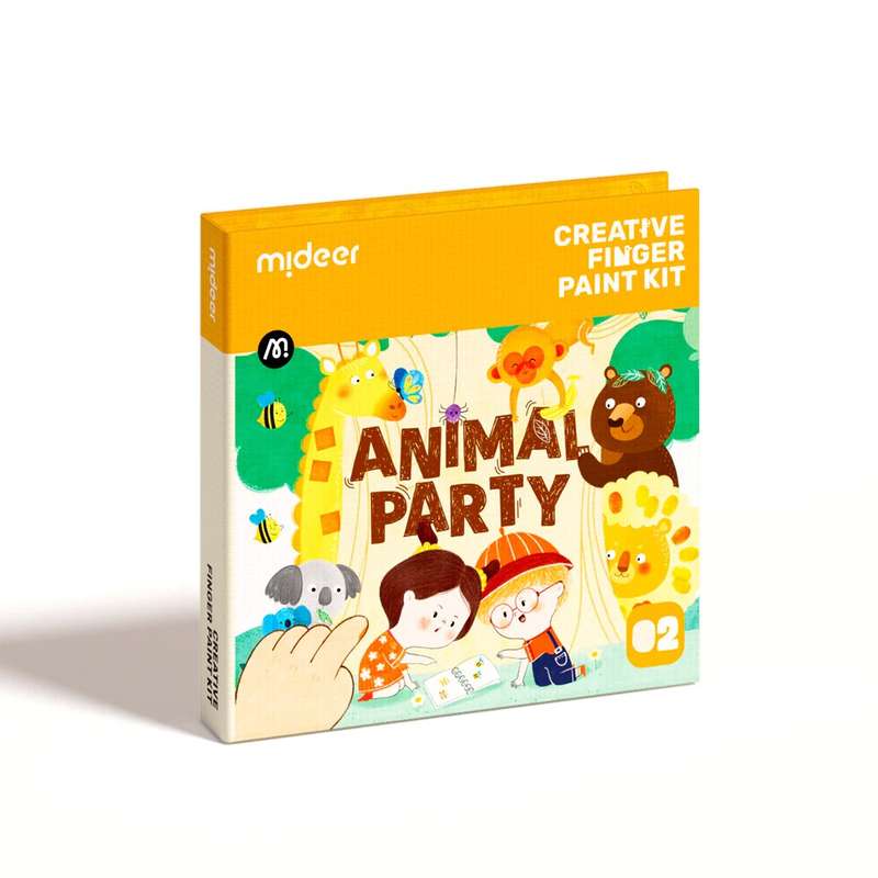 Mideer - Mideer Creative Finger Paint Kit - Animal Party