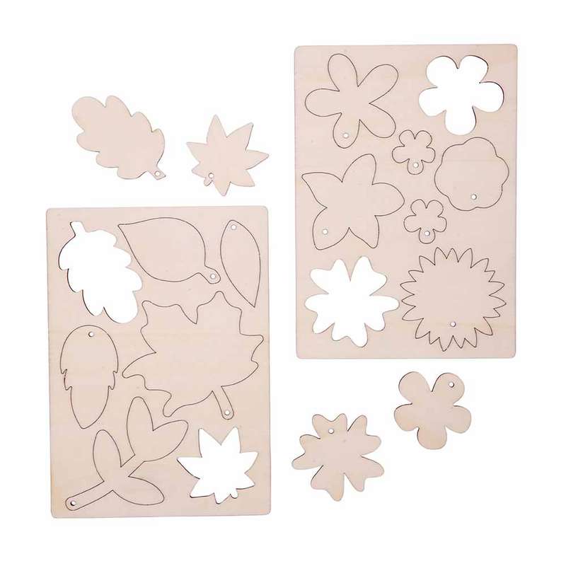 Anthony Peters - Wooden Press - Out Leaves & Flowers: 30 Pieces