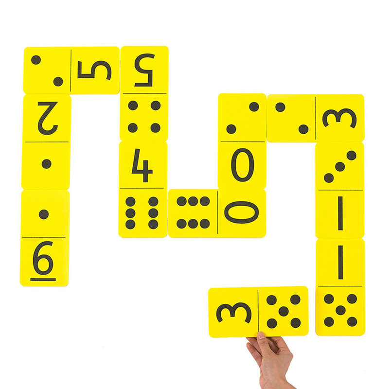 EDX Education - Dominoes Double-Six - Jumbo Foam - Number & Dot - 28pcs