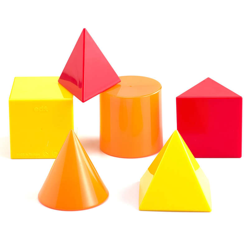 EDX Education - Geometric Solids - 8cm - 6pcs