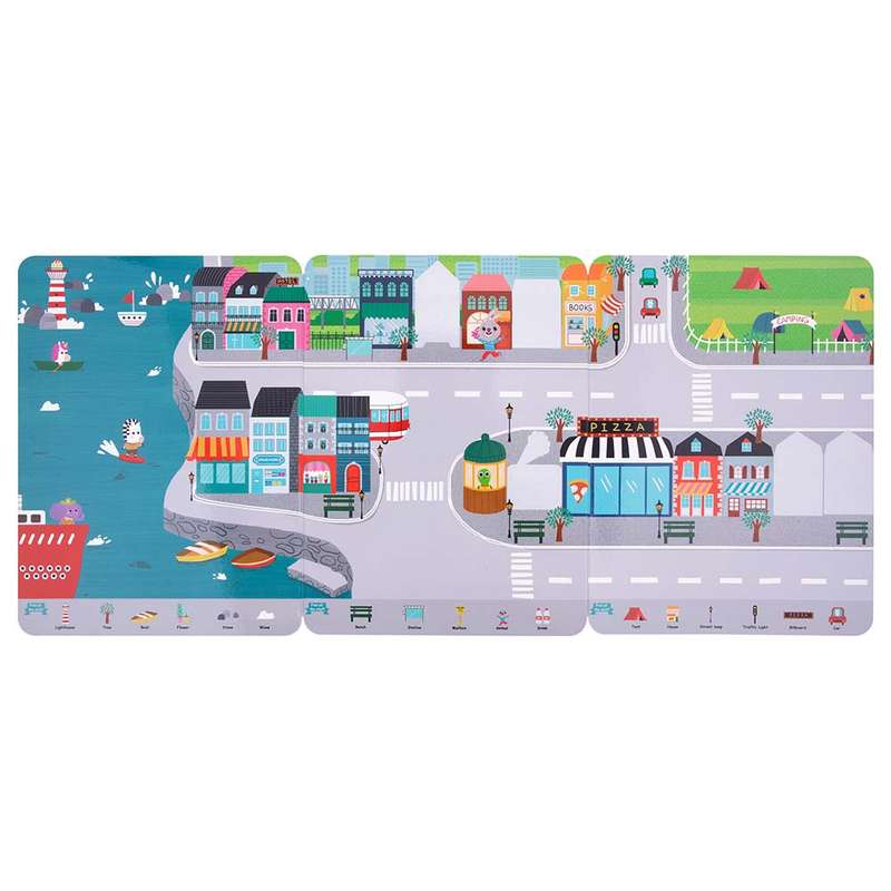 TookyToy - Silicone Sticker Book - Busy City