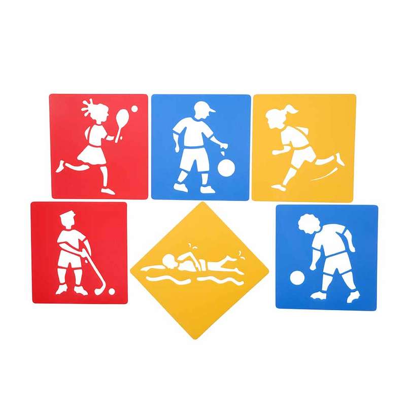 Anthony Peters - Sport - Themed Stencils: 6 Pieces