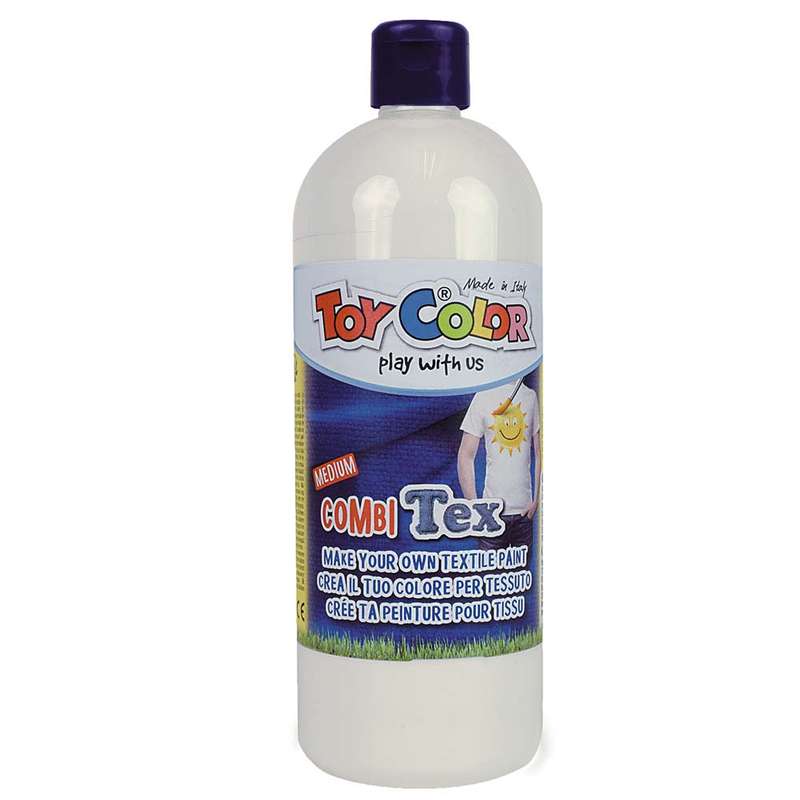 Toy Color - Textile Paint Medium - Combination Mix for Tempera Paints - 1000ml