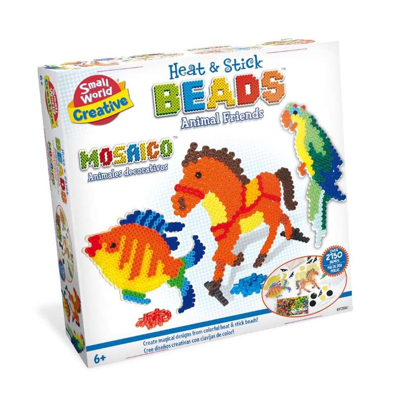 Small World Toys - Heat & Stick Animal Friends Beads Kit