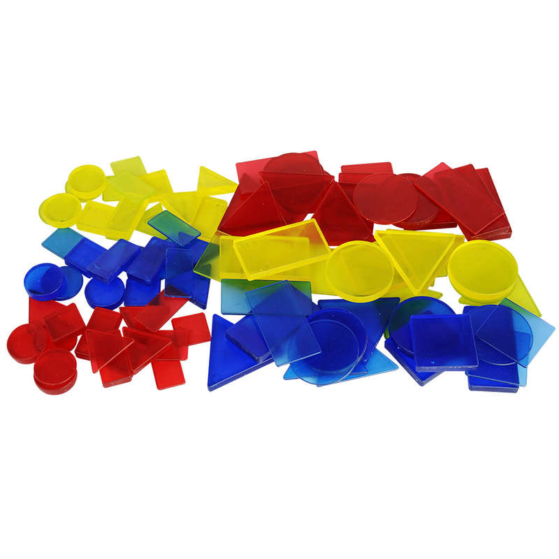 Greenbean Mathematics - Translucent Attribute Blocks 48pcs in White Box