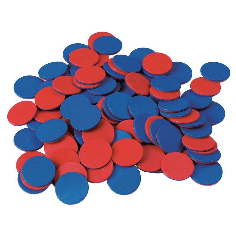 EDX Education - Counters - 2 Colours - Red & Blue - 25mm - 200pcs