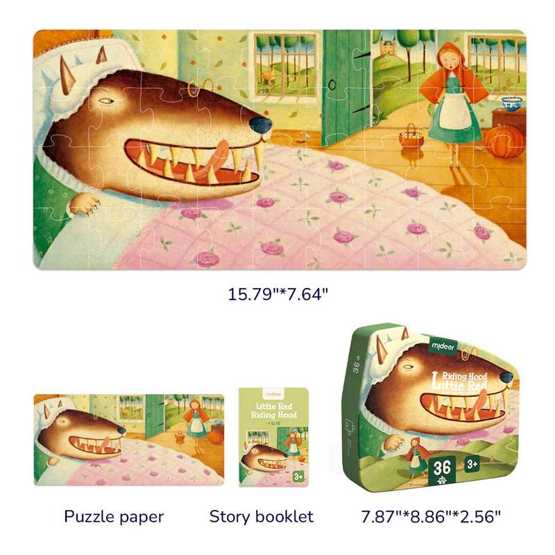 Mideer - Artist's Fairy Tale 36 Piece Puzzle Little Red Riding Hood