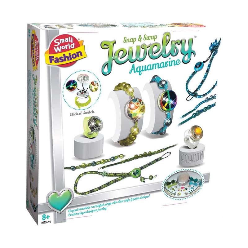Small World Toys - Snap & Swap Jewelry - Aquamarine