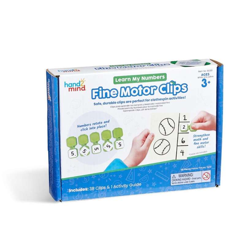 Greenbean Mathematics - Learn My Numbers Fine Motor Clips
