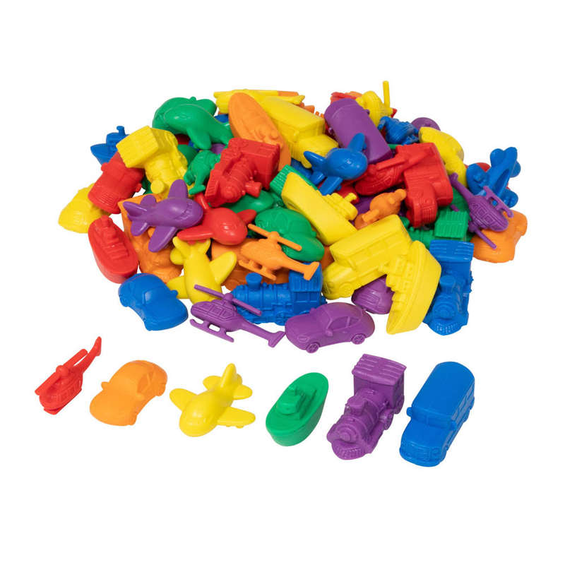 EDX Education - Counters - Transport 6 Colours - 72pcs Polybag