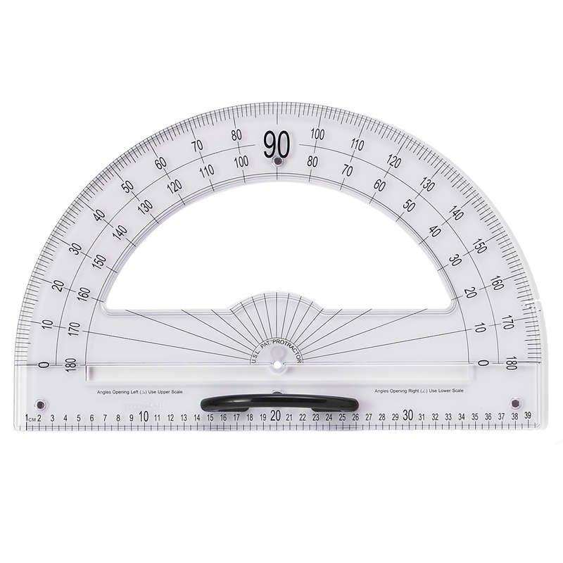EDX Education - Semi Protractor - Transparent