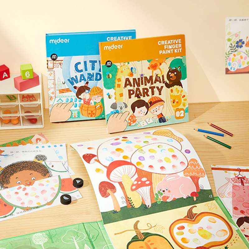 Mideer - Creative Finger Paint Kit - Secret Garden