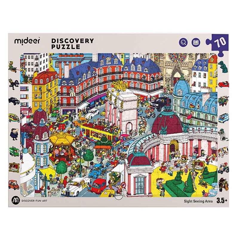 Mideer - Big City Small City Discovery Puzzle: 70 Pieces