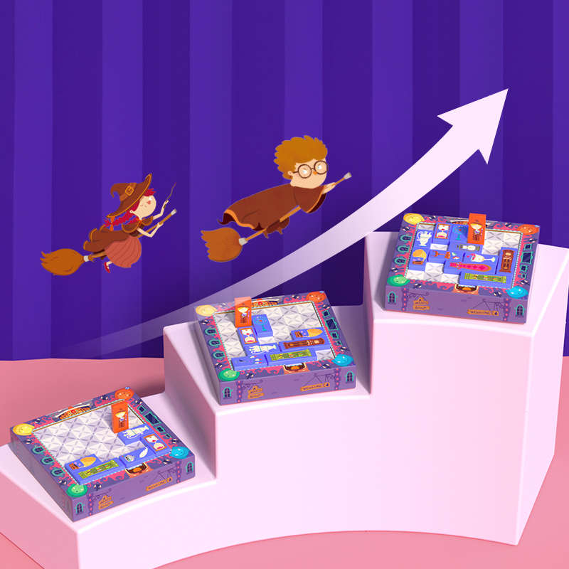 Mideer - 6 In 1 Magnetic Boardgame - Challenge The Magic House