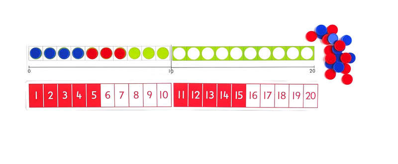 EDX Education - Number Line 15 Sets W 300 Counters