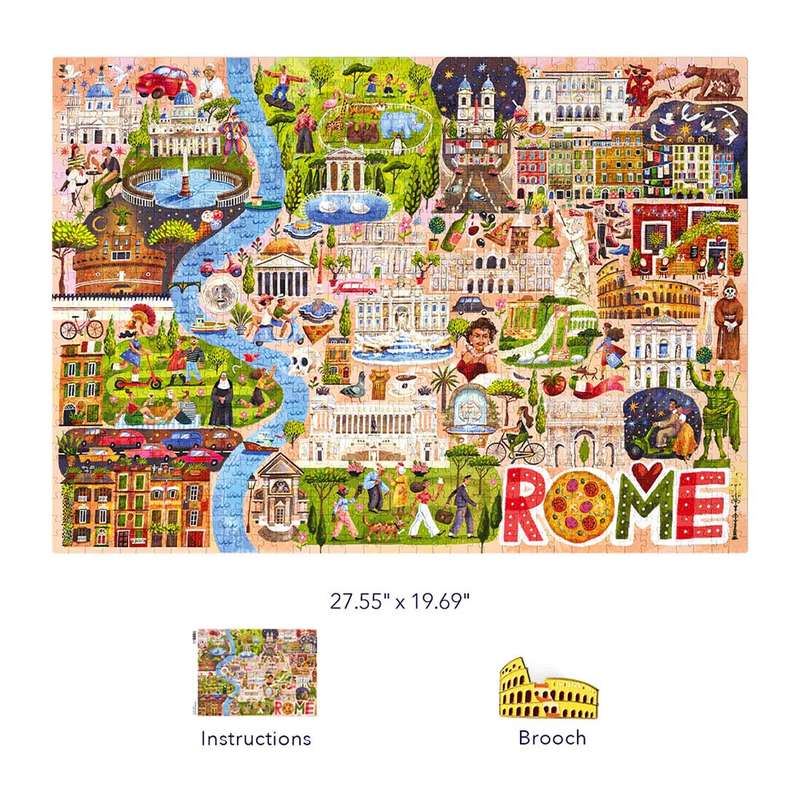 Mideer - Artist 1000 Piece Puzzle Rome Adventure