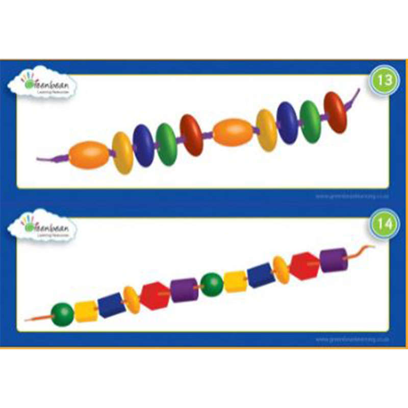 Create By Greenbean - Activity Cards Lacing Beads