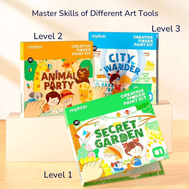 Mideer - Mideer Creative Finger Paint Kit - Animal Party