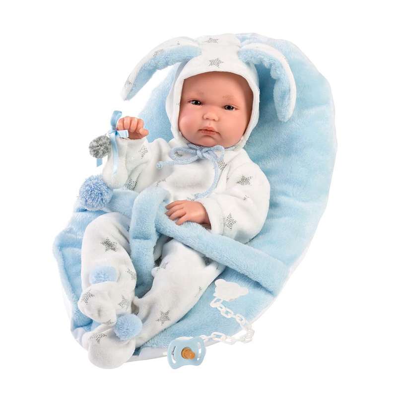 Llorens - Bimbo Doll with with baby carrier seat Clothing & Accessories - 35cm