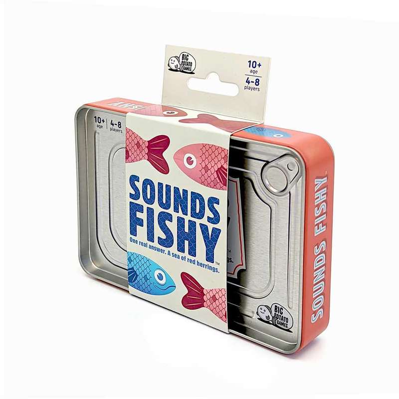 Big Potato Games - Sounds Fishy - Family Game - Travel-Size - 3-10 Players
