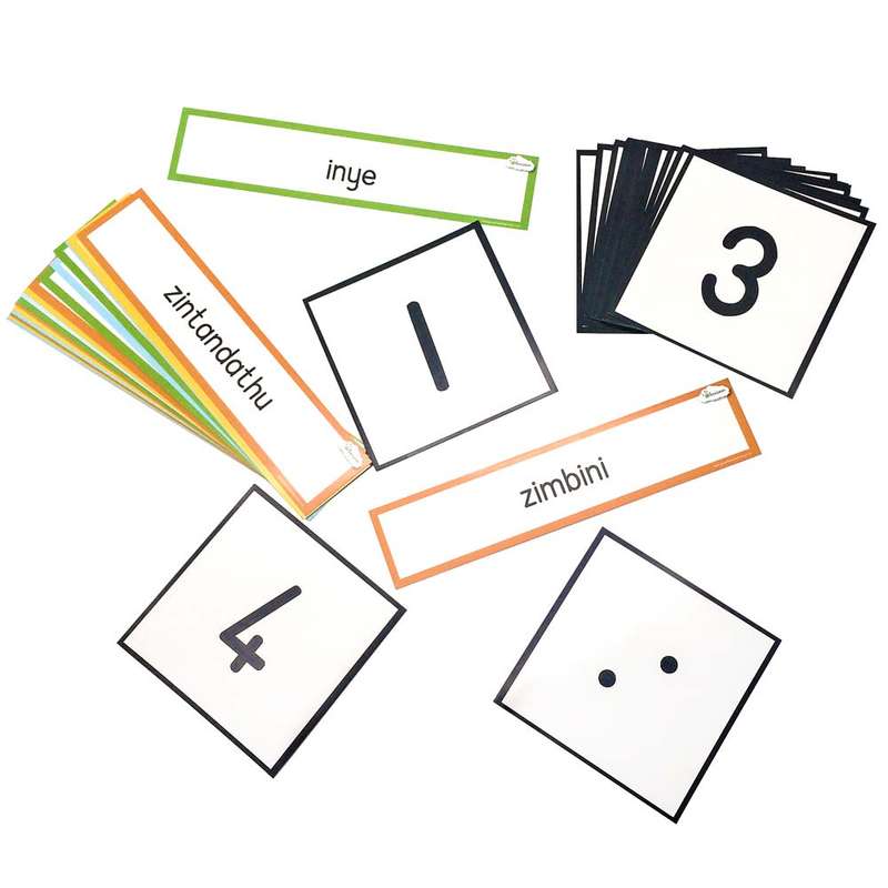 Greenbean Mathematics - Number Dot Cards isiXhosa