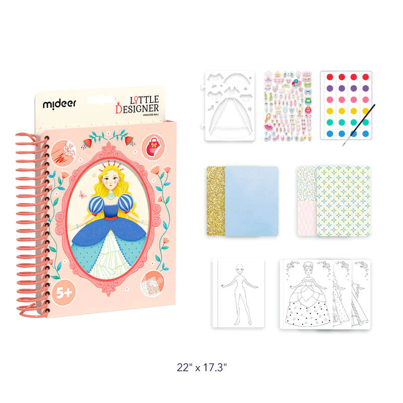 Mideer - Little Designer Arts & Crafts Book Set - Princess Ballet