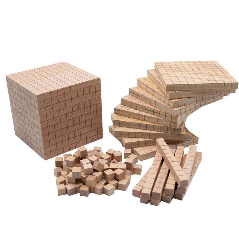 EDX Education - Base Ten - Wooden Set - 121pcs Polybag
