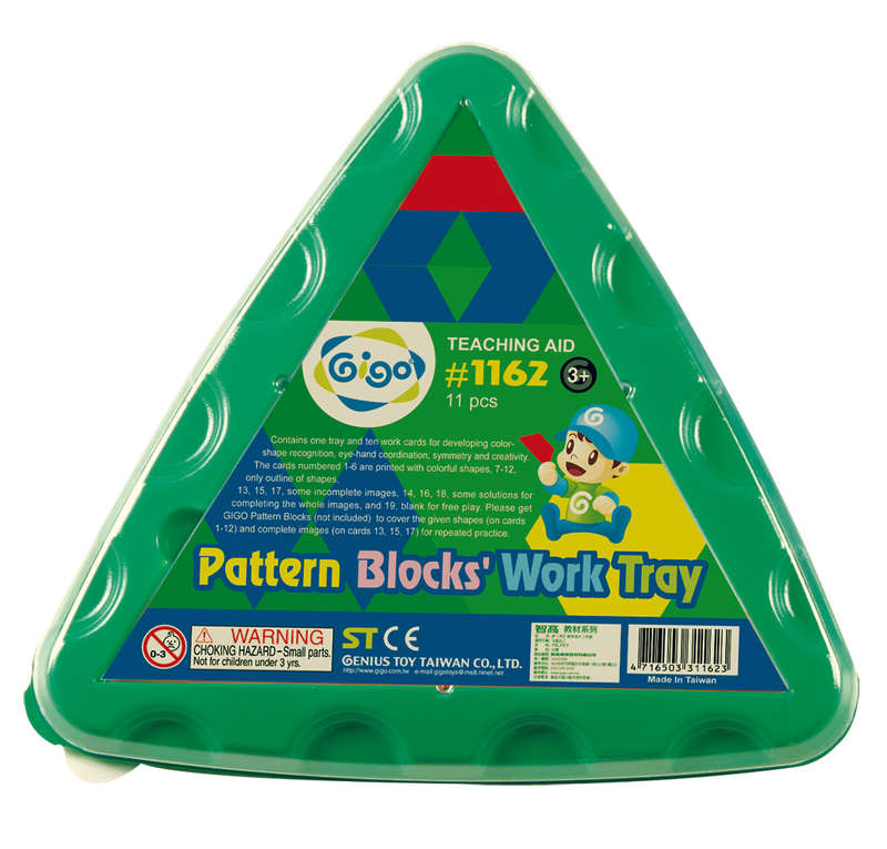 Gigo - Activity Tray Pattern Blocks Triangular