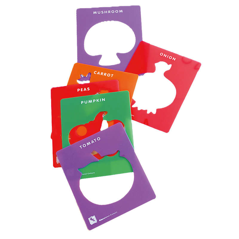 EDX Education - Stencils Vegetables 6pc