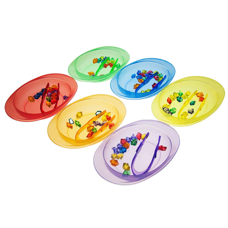 Greenbean Mathematics - Translucent Sorting Tray Set of 6