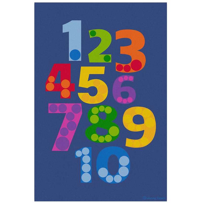 Learning Carpets - Number Pile - Rectangle - 274 x 183 cm