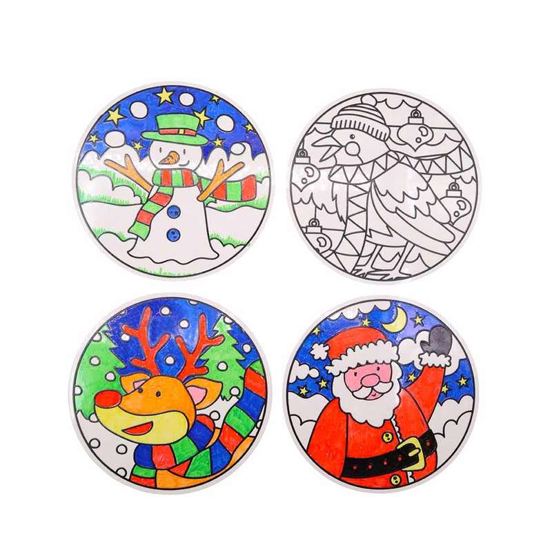 Anthony Peters - Christmas - Themed Window Clings: 4 Pieces