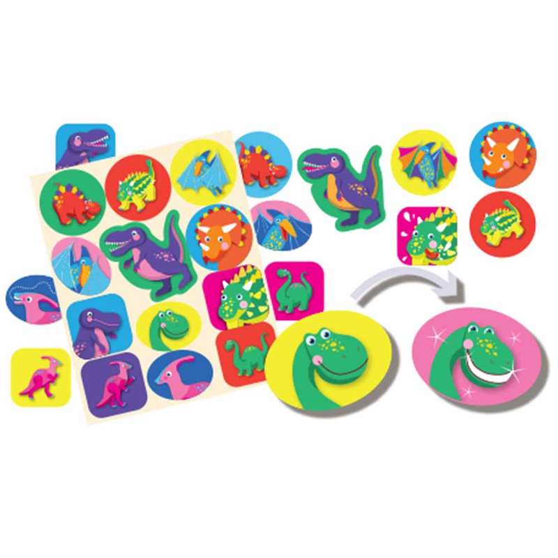 Anthony Peters - Giant Moving Dinosaur Stickers: 36 Pieces