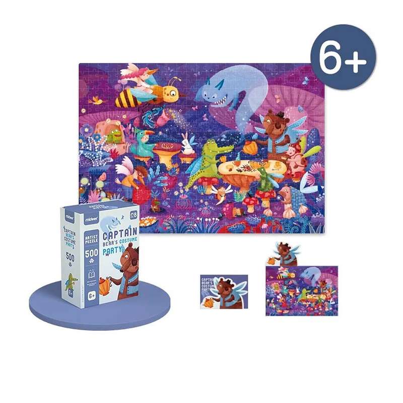 Mideer - Captain Bear's Costume Party 500 Piece Puzzle