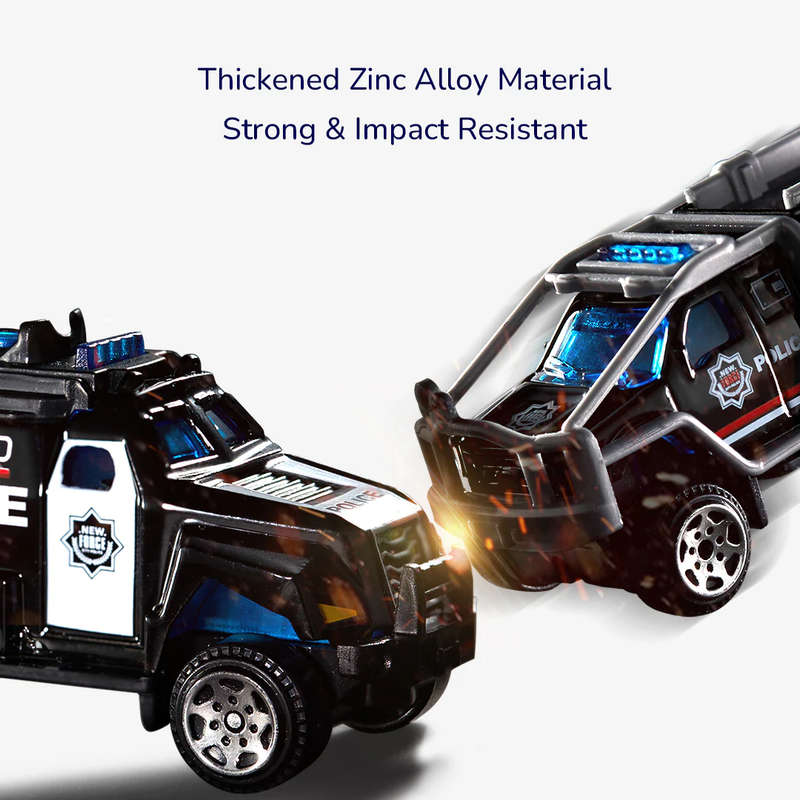 Mideer - Alloy Racing Cars - Set of 10 City Vehicles