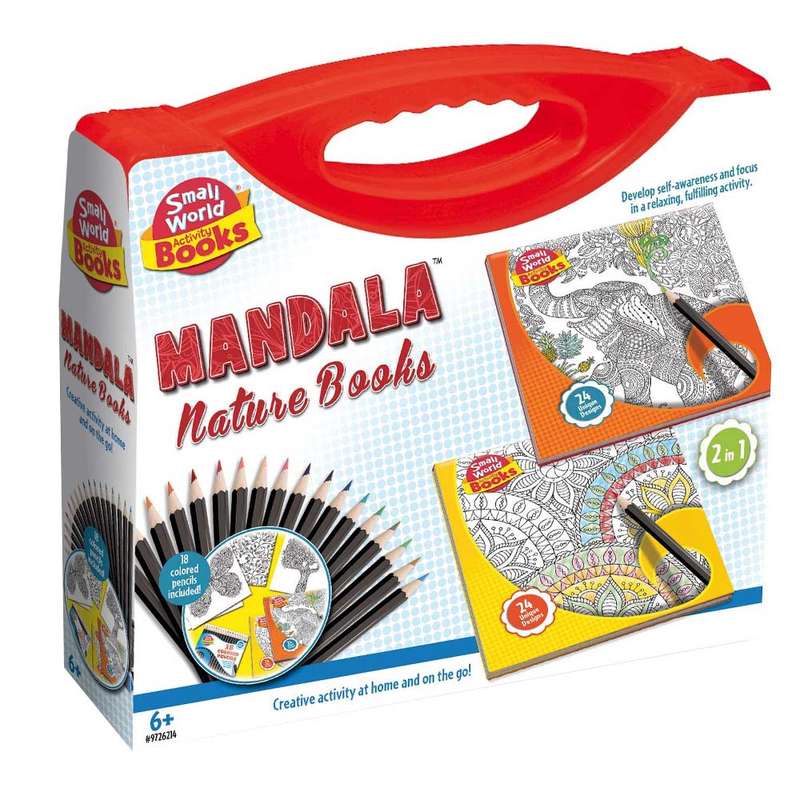 Small World Toys - Mandala Nature Drawing Books - Flowers & Animals