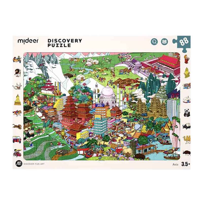 Mideer - Big World Small World India-Themed Discovery Puzzle: 88 Pieces