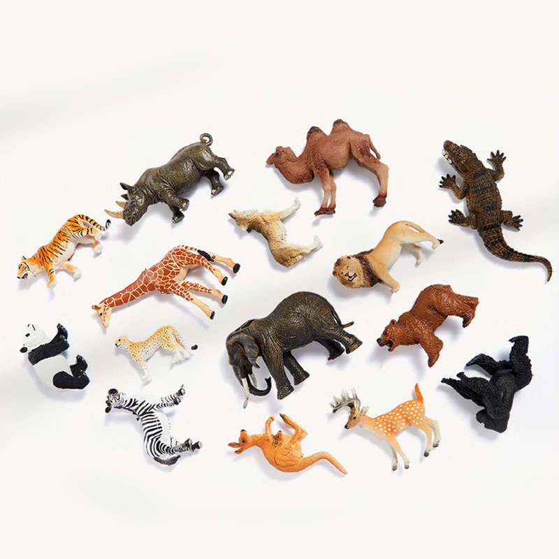 Mideer - Wild Animal Playset - 15 Pieces