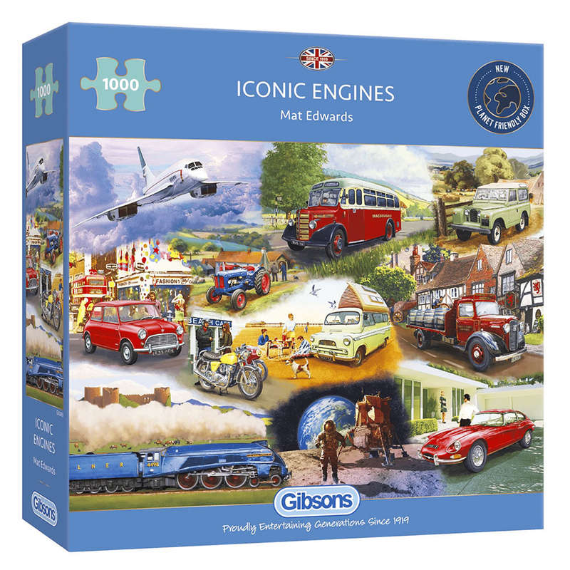 Gibsons - Iconic Engines - Jigsaw Puzzle - 1000pcs
