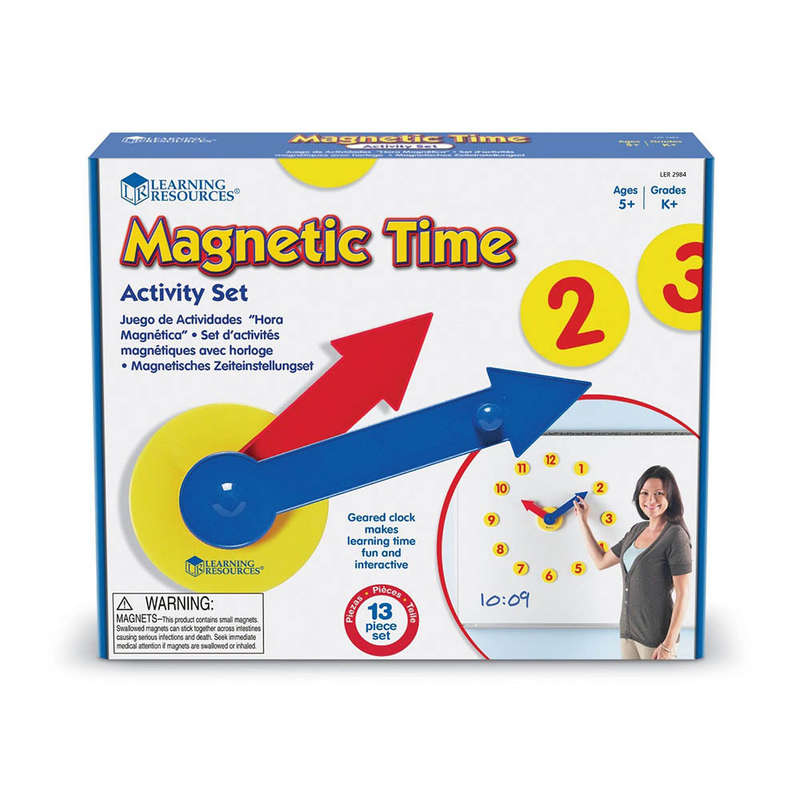 Learning Resources - Magnetic Time Activity Set