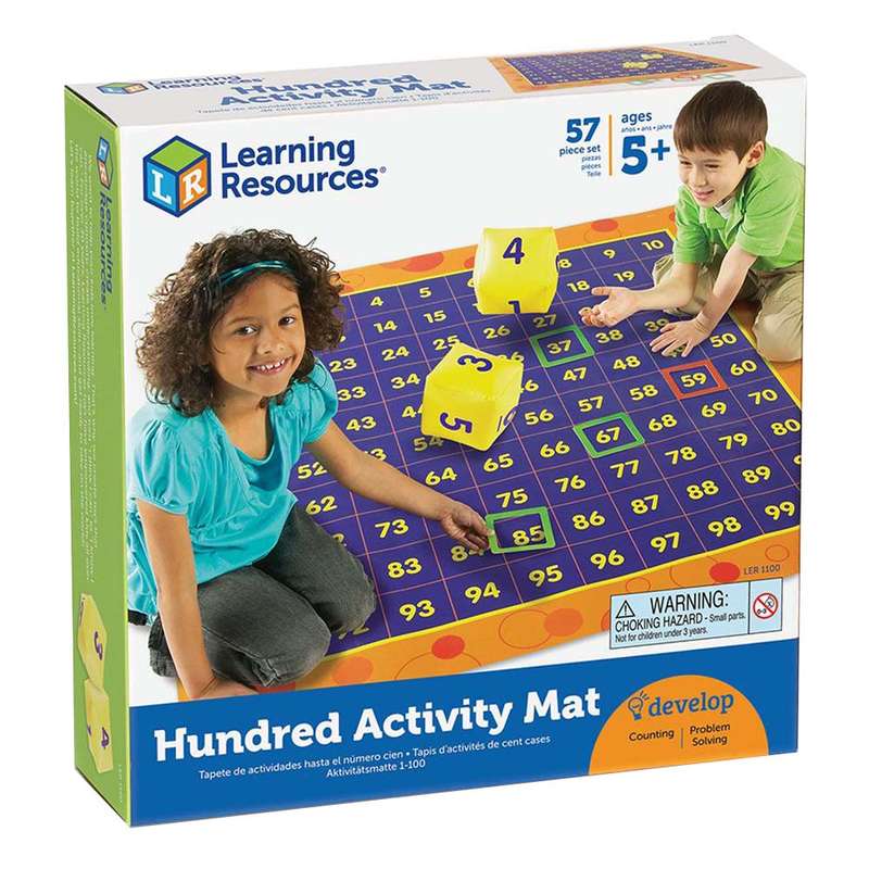 Learning Resources - Hip Hoppin' Hundred Mat Activity Set