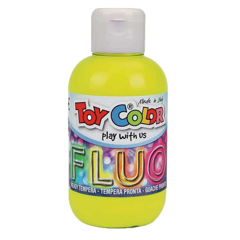 Toy Color - Ready Mix Paint - Fluorescent - Superwashable Tempera - 250ml