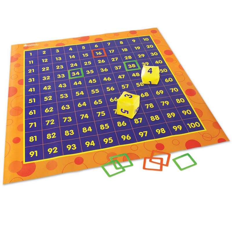 Learning Resources - Hip Hoppin' Hundred Mat Activity Set