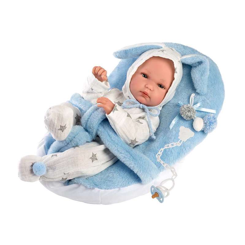 Llorens - Bimbo Doll with with baby carrier seat Clothing & Accessories - 35cm