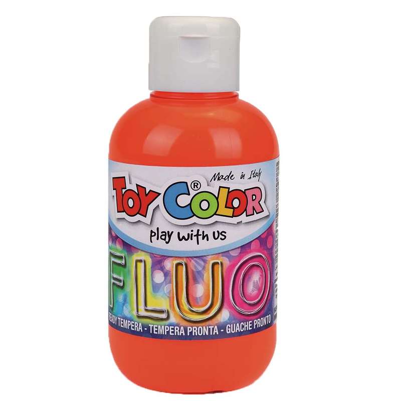 Toy Color - Ready Mix Paint - Fluorescent - Superwashable Tempera - 250ml