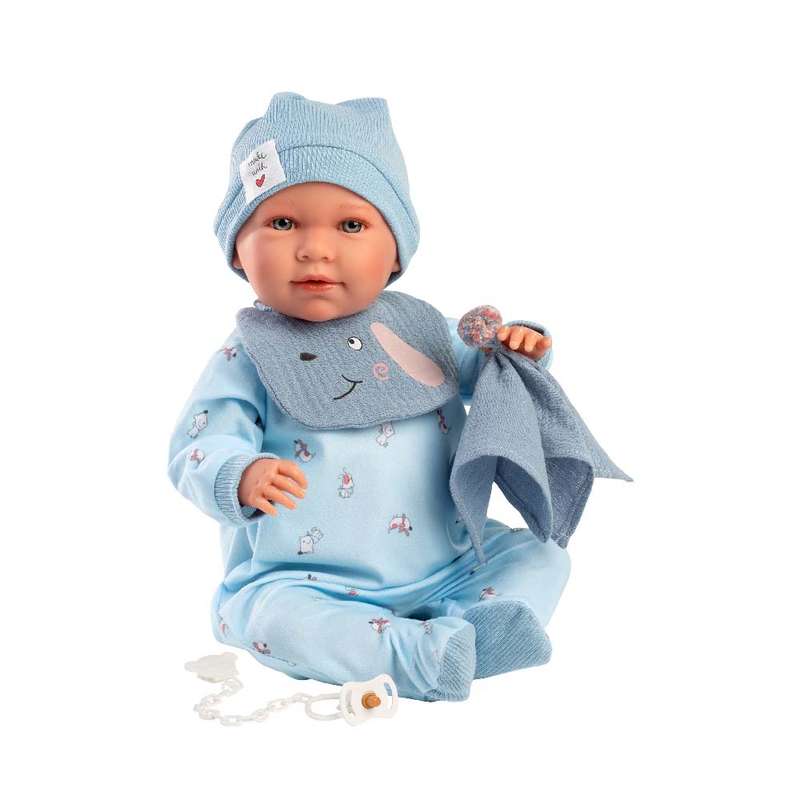 Llorens - Baby Boy Doll with Crying Mechanism, Clothing & Accessories: Mimo - 42cm
