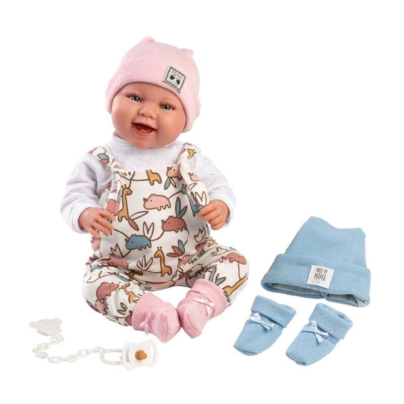 Llorens - Baby Doll with Crying Mechanism, with 2-in-1 Clothing: Tala - 44cm